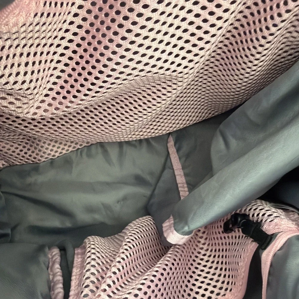Rare Adidas The Brand With The Three Stripes Green Duffel Pink Inside GW999